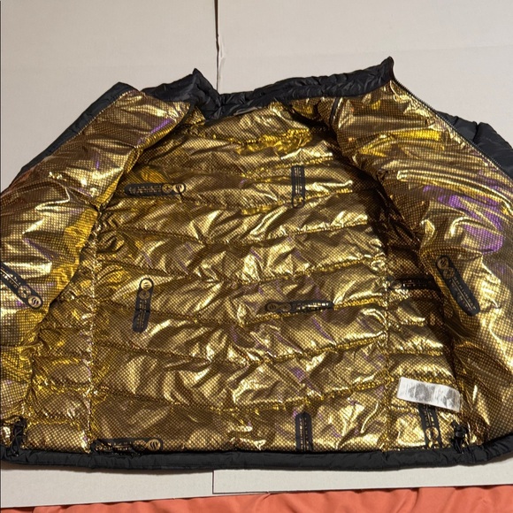 Columbia Black Jacket with Shimmering Gold Interior - Picture 2 of 8